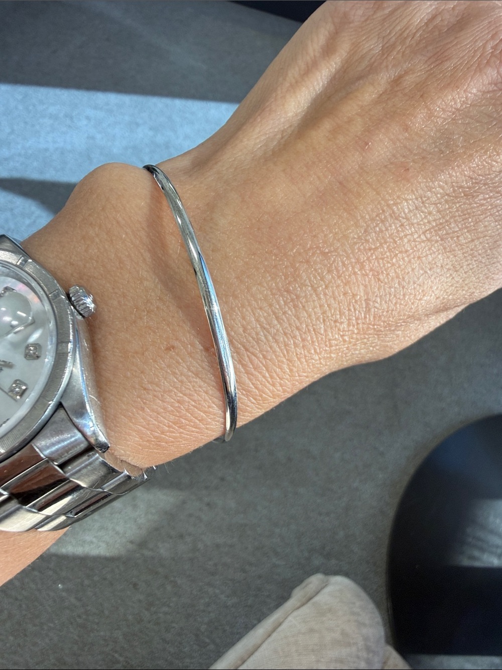 Sterling Silver 2.40 mm Bangle Bracelet